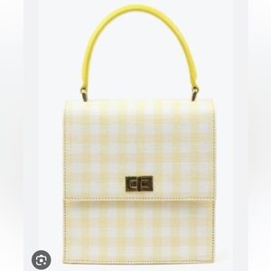 Neely and Chloe lady bag in yellow check